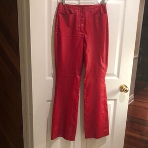 Elegant Red Women's Pants
